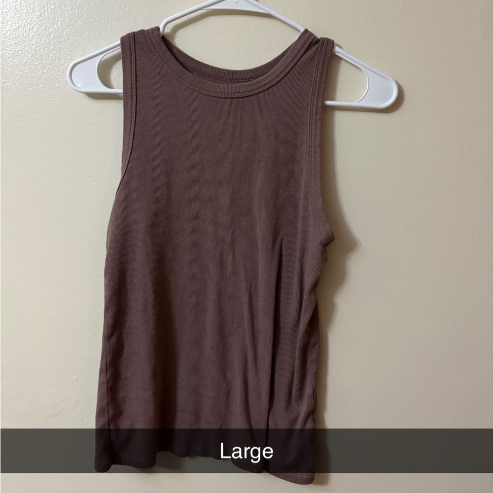 Brown Sleeveless Women's Top